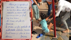 “Nu vreau în America. Eu...” Scrisoarea șocantă scrisă de Sorina, fetița de 8 ani luată cu mascații