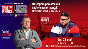 Luptătorul Alin Alexuc-Ciurariu, invitatul emisiunii ,,Drumul spre Paris’’ de joi, 23 mai, de la ora 19:00