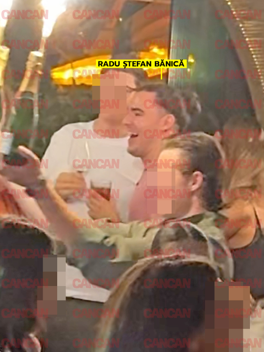 Radu Ștefan Bănică, cu amicii în club. Foto: CANCAN.RO