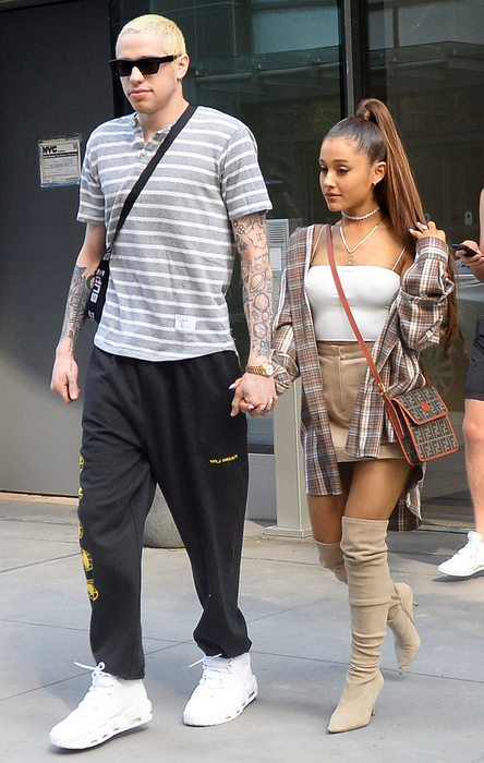 Ariana Grande and her boyfriend holding hands while leaving their apartment today on their way to do some shopping in New York CityPictured: Ariana Grande,Pete DavidsonRef: SPL5010410 160718 NON-EXCLUSIVEPicture by: Elder Ordonez / SplashNews.comSplash News and PicturesLos Angeles: 310-821-2666New York: 212-619-2666London: 0207 644 7656Milan: +39 02 4399 8577Sydney: +61 02 9240 7700photodesk@splashnews.comWorld Rights, No Portugal Rights