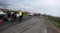 Accident grav pe DN7 cu șapte victime. Va ateriza elicopterul SMURD