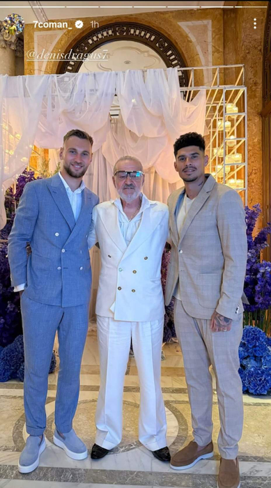 Gigi Becali, Denis Drăguș și Florinel Coman, la moțul fiului lui Ianis Hagi. Primele imagini de la eveniment