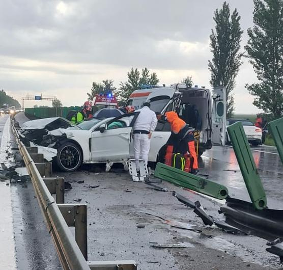 Imagini terifiante pe Autostrada Soarelui