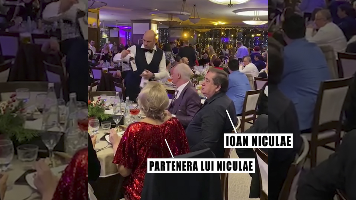 Ioan Niculae a venit însoțit la hotelul Internațional alături de o distinsă doamnă