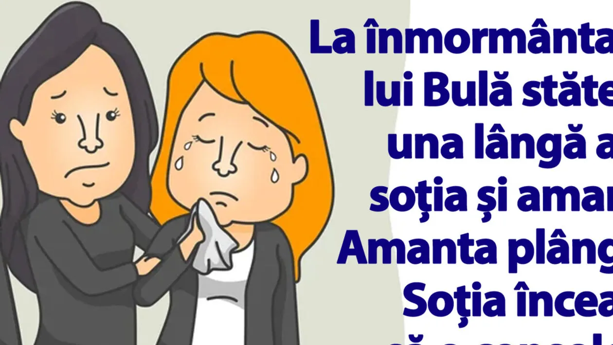 BANC | La înmormântarea lui Bulă stăteau, una lângă alta, soția și amanta