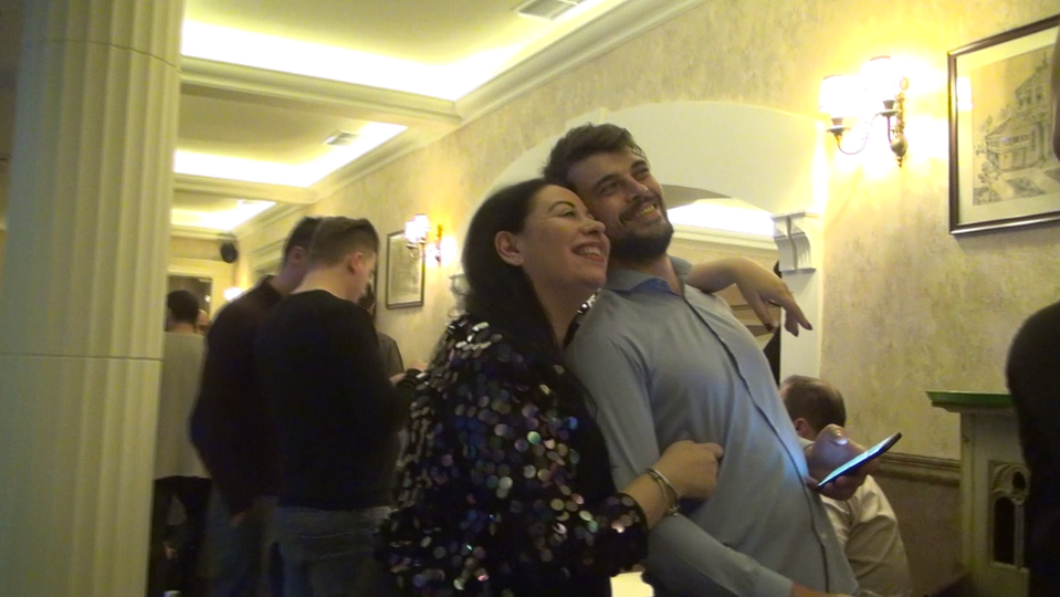 Oana Roman și soțul său, Marius