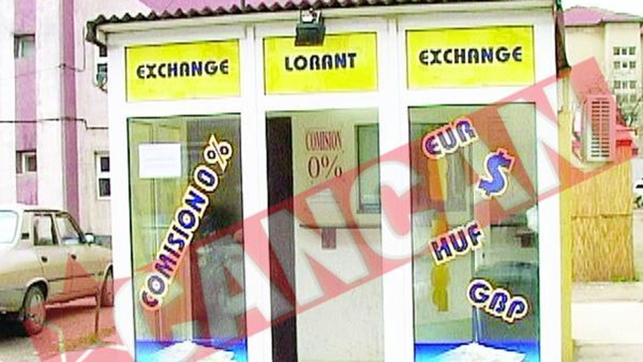 Talhari mascati, speriati de casierul unei case de schimb valutar