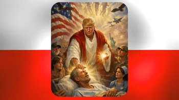 Donald Trump a postat o imagine bizară în care Iisus Hristos îl îmbrățișează și americanii s-au revoltat. Detaliul observat de fani