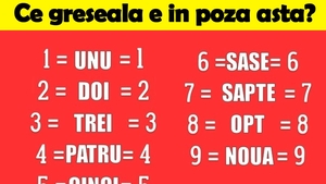 Test de inteligență superioară pentru cei cu IQ peste 130 | Prima întrebare: Ce greșeală e în poza asta?