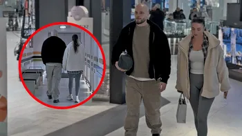 Daniel Cafelutză nu își lasă soția singură nici măcar la baie. “Suflet blând”, dar atent ca un bodyguard