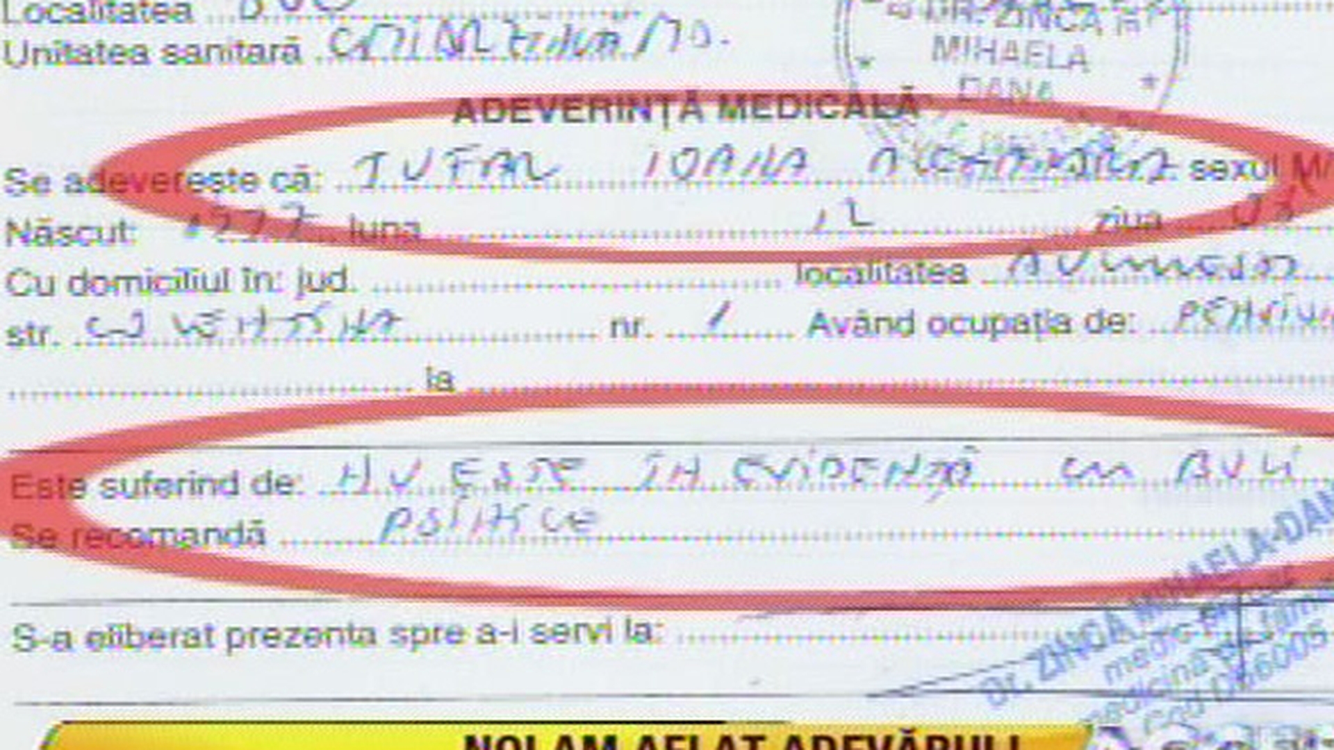 Ioana Tufar a dovedit ca nu sufera de nicio boala psihica: "Am o adeverinta, parafata, stampilata"