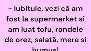 BANC | Tofu, rondele de orez, salată, mere și humus