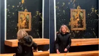 Cuvintele țipate de cele două femei care au atacat cu supă celebra pictură “Mona Lisa”. Vizatorii se uitau uimiți