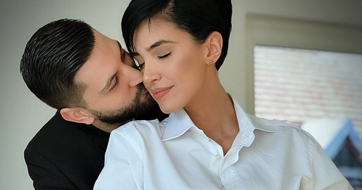 Adelina Pestrițu și Virgil Șteblea, părinți și viitori miri