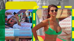 Mutu și-a băgat soția la înaintare! Masculilor le-a stat ”ceasul” chiar în buza mării: și-a făcut apariția Sandra, într-un minuscul costum de baie!