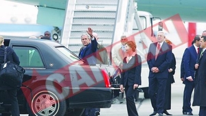 Air Force One a aterizat pe Otopeni