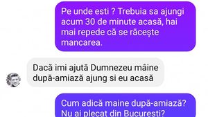 Bancul de seară | "Hai mai repede, că se răcește mâncarea!"