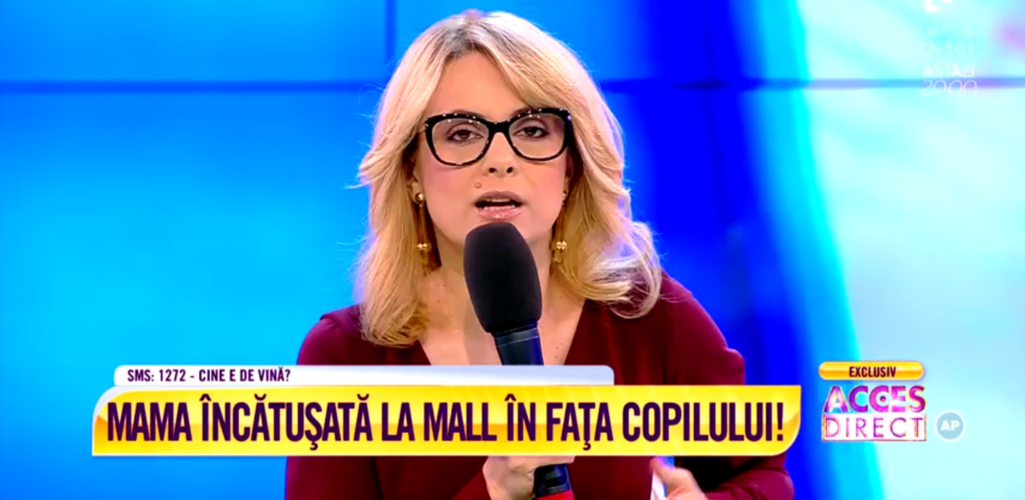 Femeia încătuşată la mall  în faţa copilului, primele declaraţii: “L-am lovit şi imediat m-a pus la pământ“