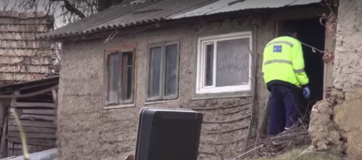 Polițiștii, la locul crimei