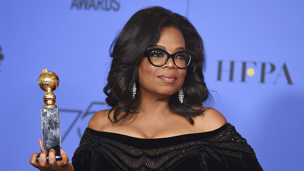 Actriţa americană Oprah Winfrey a fost desemnată duminică seara câştigătoarea Globului de Aur pentru întreaga activitate.