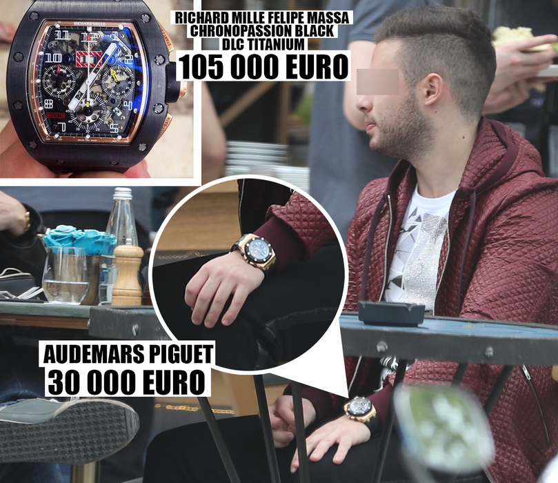 Puștiul de bani gata are ceasuri de aproape 150.000 de euro şi dovedeşte gusturi fine: Richard Mille este un ceas aparte, rar şi produs în serii mici, exemplare cărora până acum le-a crescut valoarea!