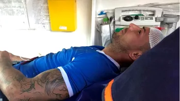 VIDEO. Bătaie cruntă la un meci de fotbal din Dâmbovița. Căpitanul Unirii Bucșani, dus cu salvarea la spital
