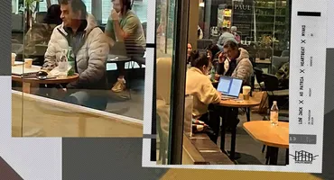 Cum l-am filmat pe celebrul Mîndruță, alături de soție, la Mall
