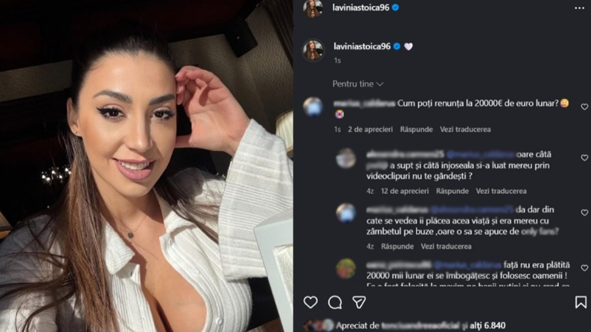 Contre după ce Lavinia a renunțat la ‘salariul de 20.000 de euro’ la Pescobar. Cine susțin internauții că ar fi tatăl ei + adevărul despre hainele de firmă