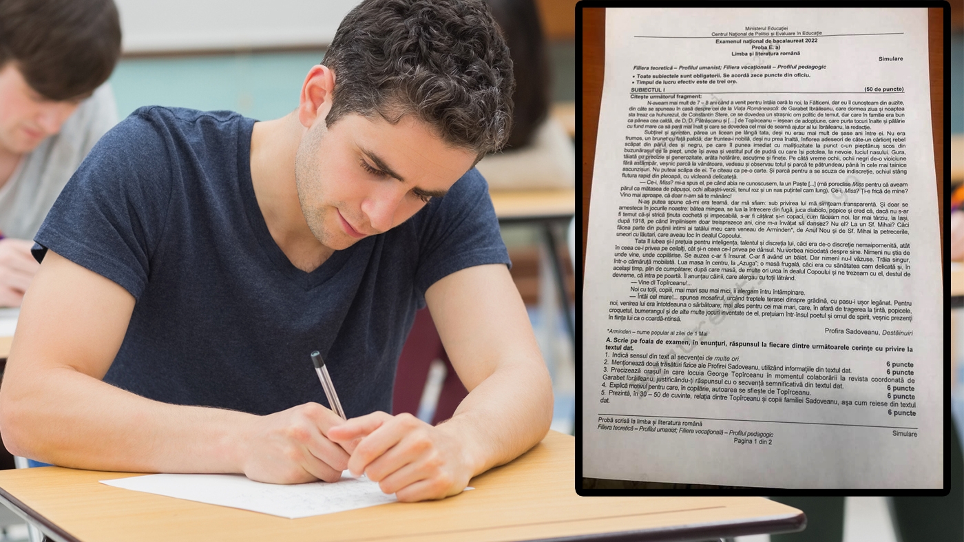 Subiecte BAC 2023 | Ce a picat la limba și literatura română. Subiectul care a dat bătăi de cap tuturor elevilor la Bacalaureat