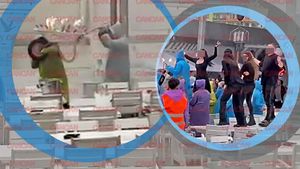 Așa ceva mai rar vezi! A curs șampania și... Au dansat pe mese, în ploaie, la Loft!