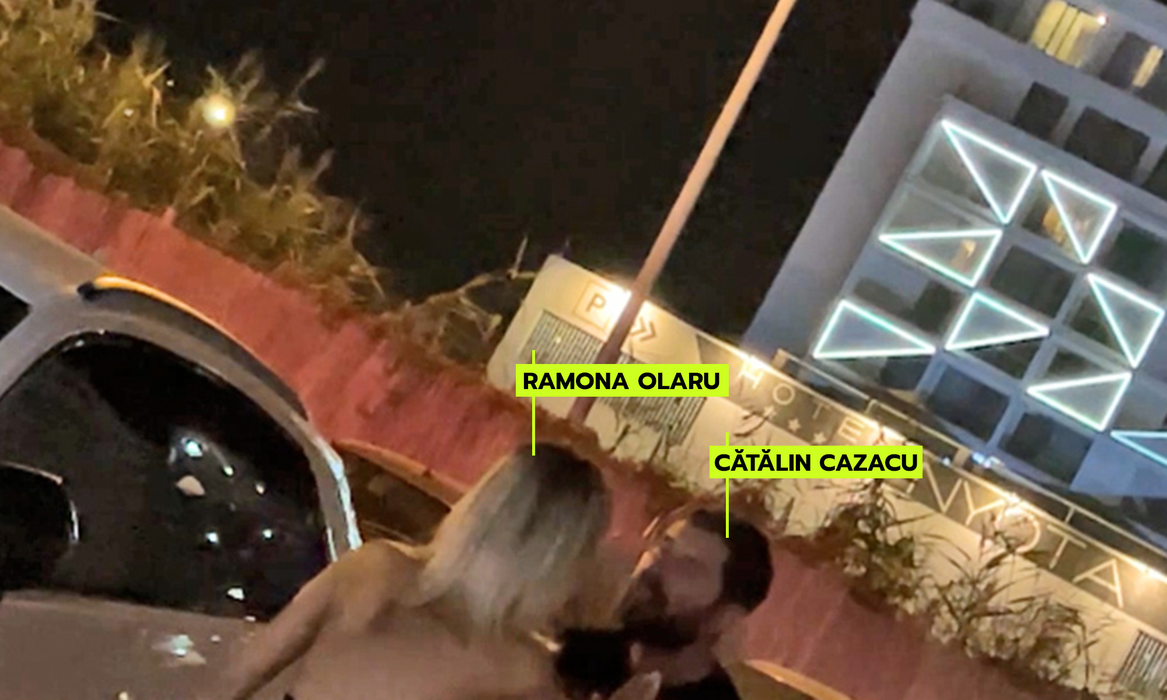 Cătălin Cazacu și Ramona Olaru, discuție aprinsă în parcare (Foto: CANCAN.RO)