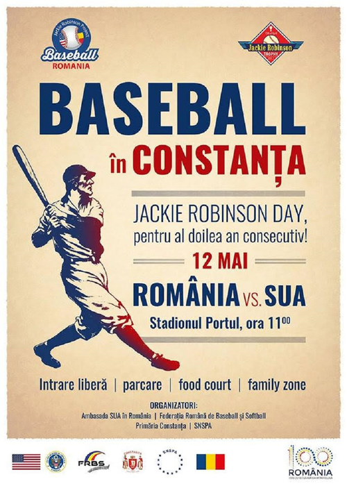 Selecționata României și cea a Statelor Unite  își dispută pentru a doua oară trofeul Jackie Robinson!