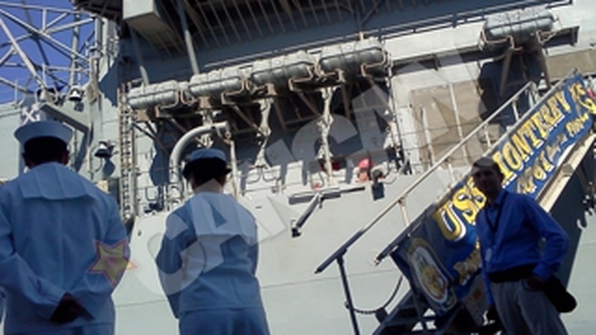 Crucisatorul USS Monterey, in portul Constanta
