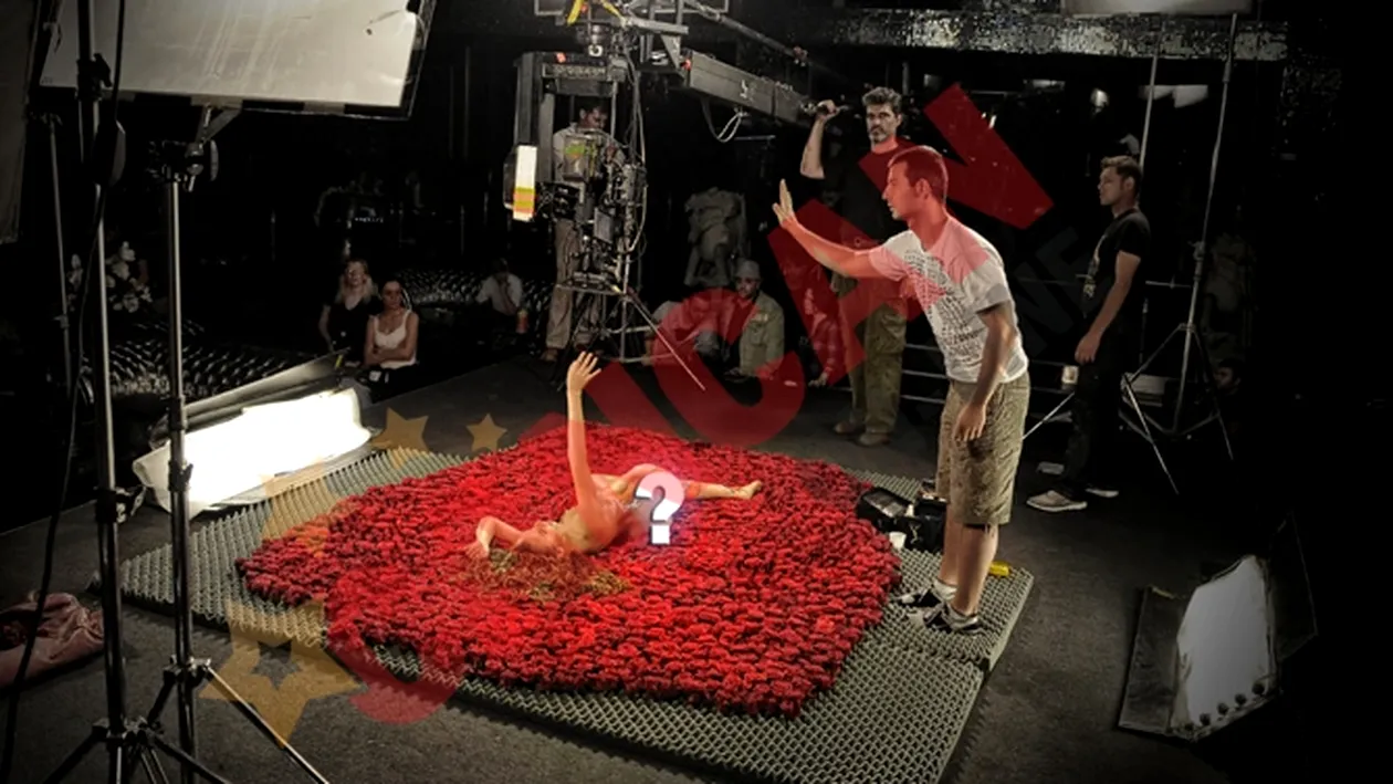 A filmat un videoclip hot! Anna Lesko, goala pusca printre trandafiri rosii