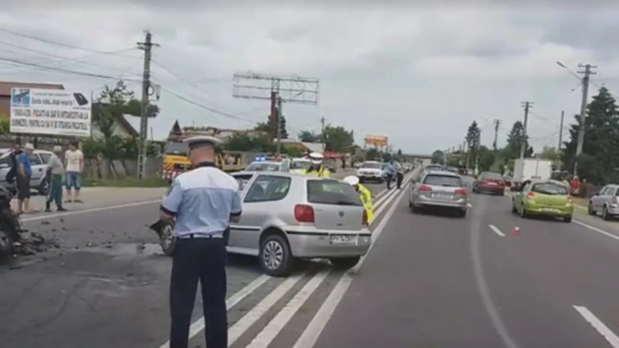 Accident grav pe DN1! Printre cei patru răniţi este şi un copil de numai 2 ani