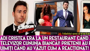 Adrian Cristea a aflat de la TV ca Bianca Dragusanu se marita! Vezi aici ce facea fotbalistul in acel moment si ce reactie a avut!