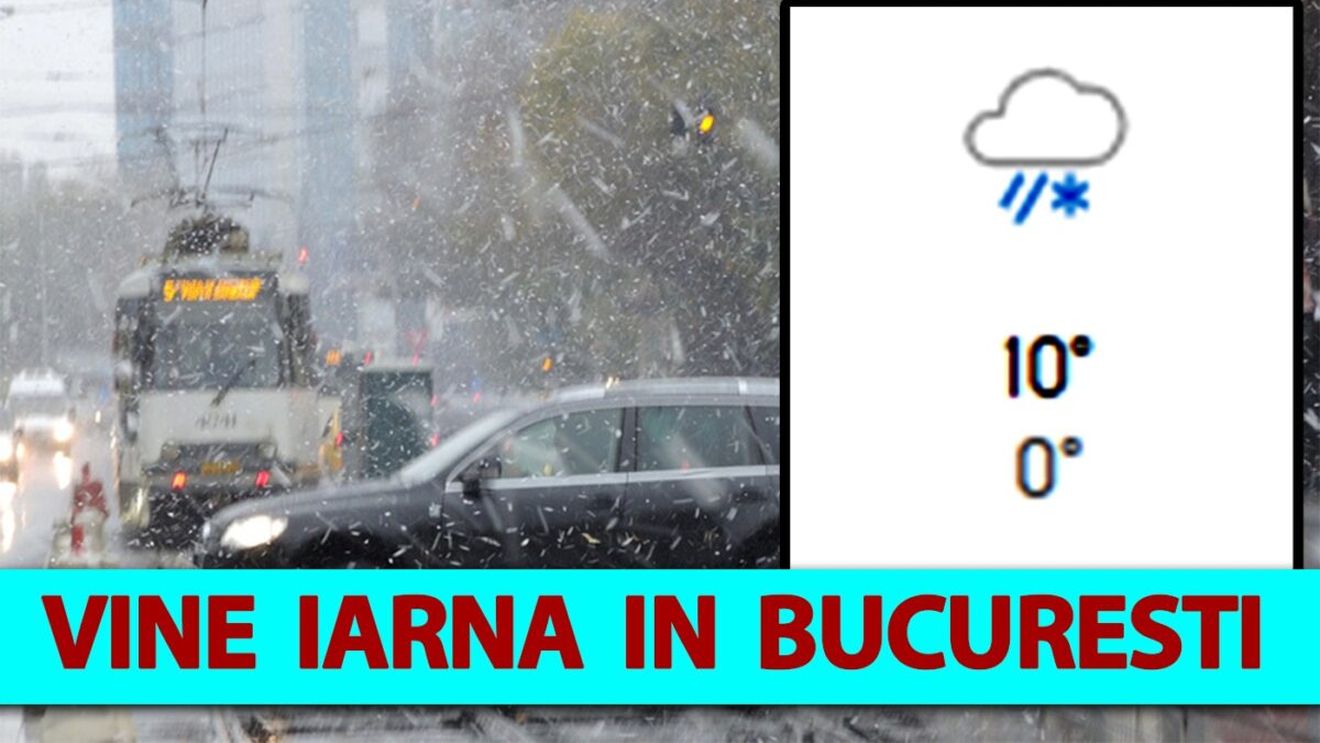 Vine iarna în România în noiembrie! Pe ce dată exactă ninge în București, potrivit meteorologilor Accuweather