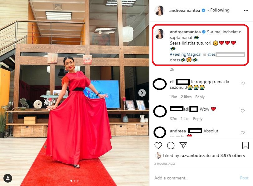Andreea Mantea, implorată să rămână să prezinte sezonul 3 de la Puterea Dragostei
