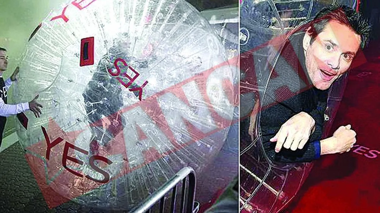 S-a rostogolit pe covorul rosu