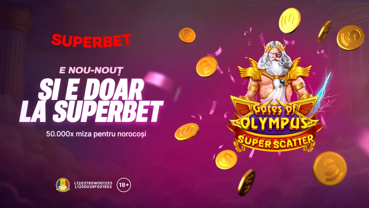 (P) Gates of Olympus Super Scatter – e nou-nouț, super așteptat și exclusiv la Superbet!