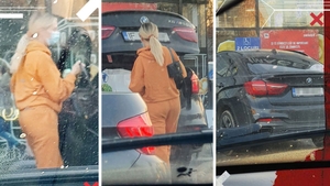 Andreea Bănică a "aterizat" cu un BMW X6 pe locul destinat persoanelor cu dizabilități