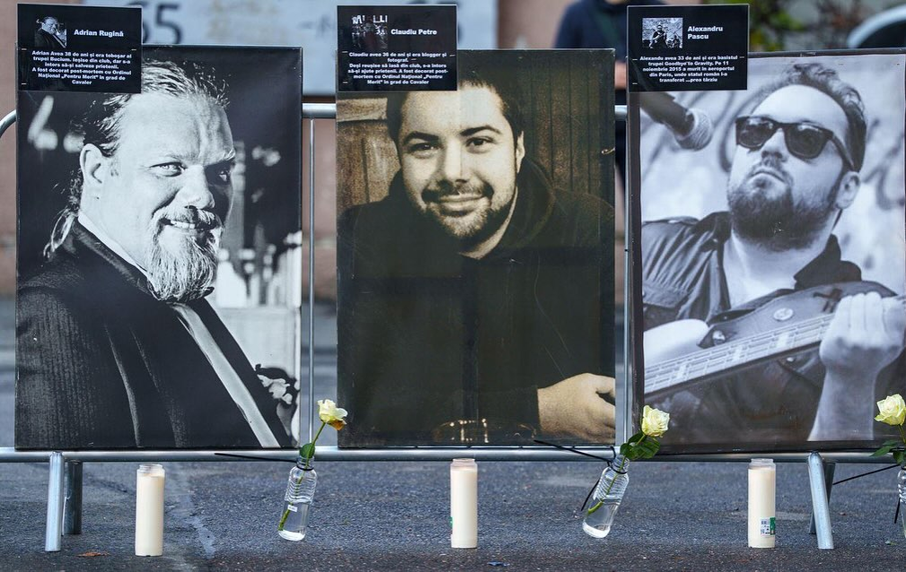 Slujbă de pomenire a victimelor Colectiv, la 10 ani de la tragedie. Nicușor Dan a depus o coroană de flori și a transmis un mesaj