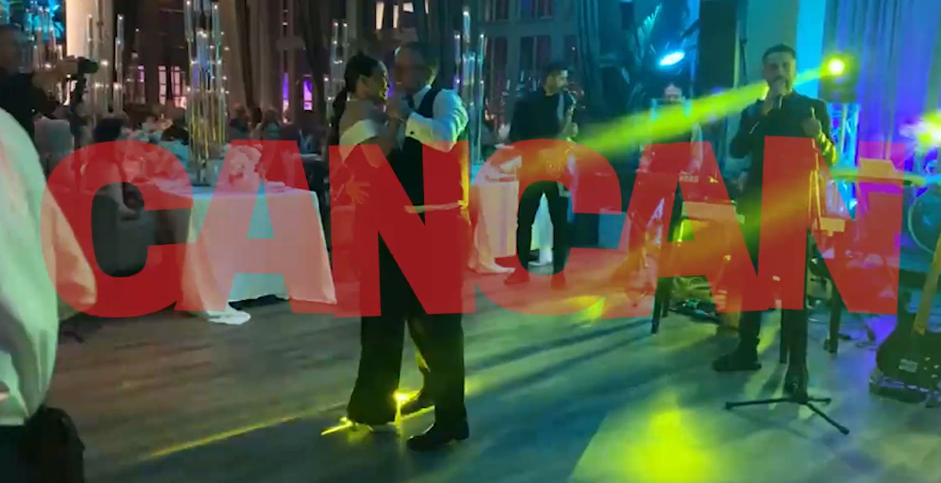 Laurențiu Reghecampf și Corina Caciuc dansează (FOTO: CANCAN.RO)