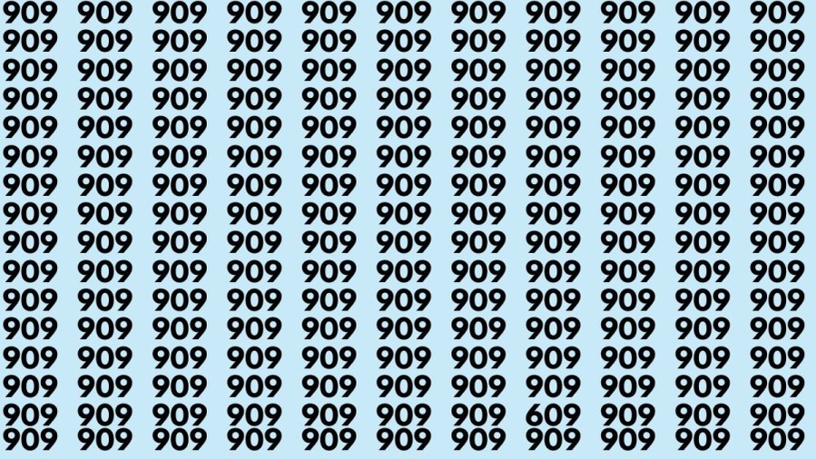 Iluzia optică ce îţi testează IQ-ul | Găseşte numărul "609" în doar 15 secunde! Doar cei cu ochi de vultur pot face asta