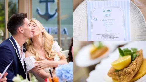Meniul de lux pe care Andreea Bălan și Victor Cornea l-au avut la cununie! Preparate de 5 stele