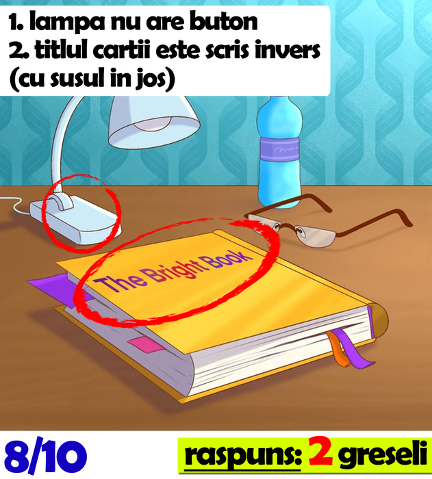 Test IQ cu 10 întrebări | Câte greșeli vezi în aceste imagini? Doar 19 din 100 răspund corect