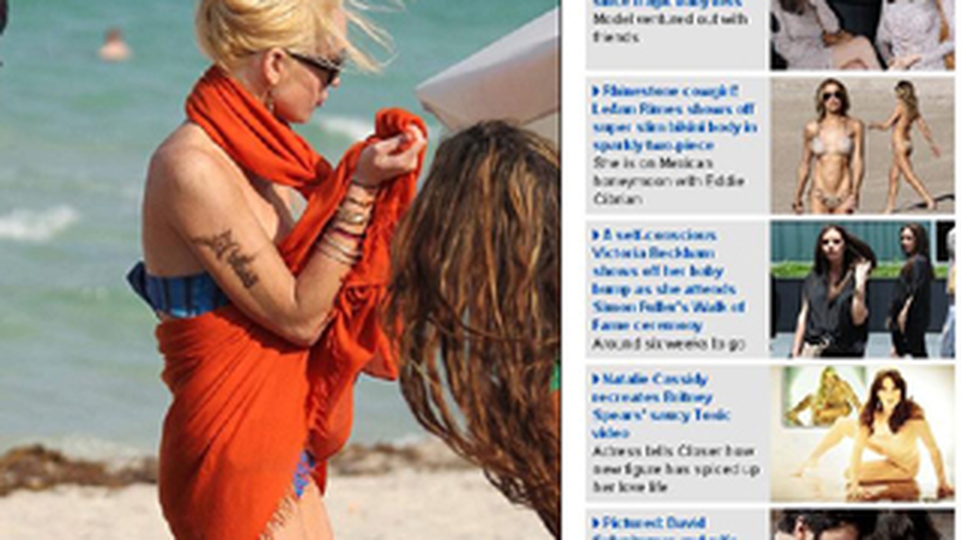 Lindsay Lohan si-a tatuat cuvantul "sange" pe brat