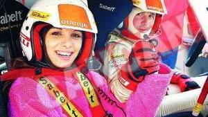 Sorana a fost copilot pe o masina de raliu