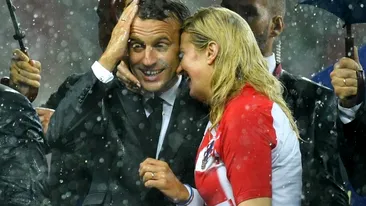 FOTO. După ce a sărbătorit cu jucătorii Franței, Emmanuel Macron a mers în vestiarul Croației. Ce a urmat este fabulos