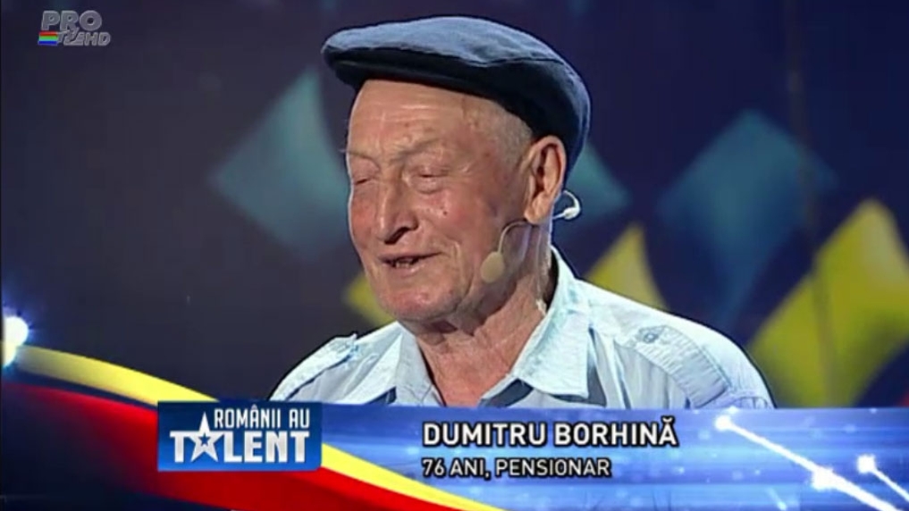 Blondi pe scena "Românii au talent"! Vezi cine e pensionarul de 76 de ani care a avut curaj să o aducă!